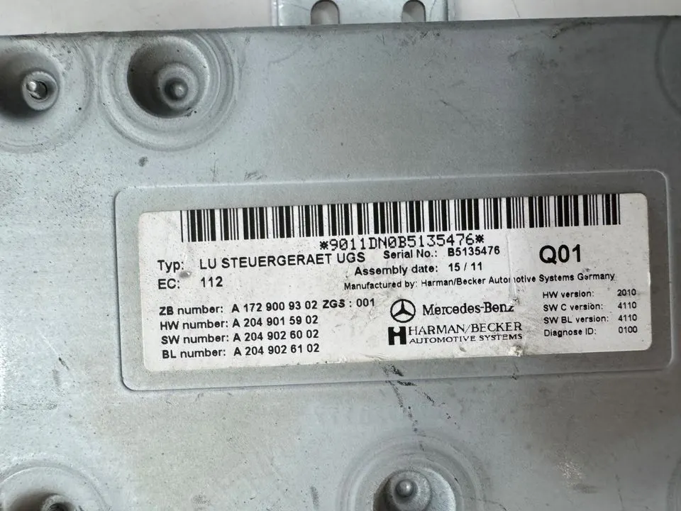 Mercedes W221 W204 W212 Gateway Steuergerät Interface A1729009302 – Bild 6