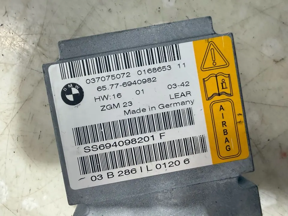 BMW 7er E65 E66 Airbag Steuermodul Einheit Steuergerät 6940982 – Bild 5