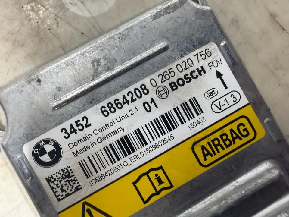 BMW 1er 3er F20 F21 F30 F31 SRS Airbag Steuergerät Modul 6864208 – Bild 5