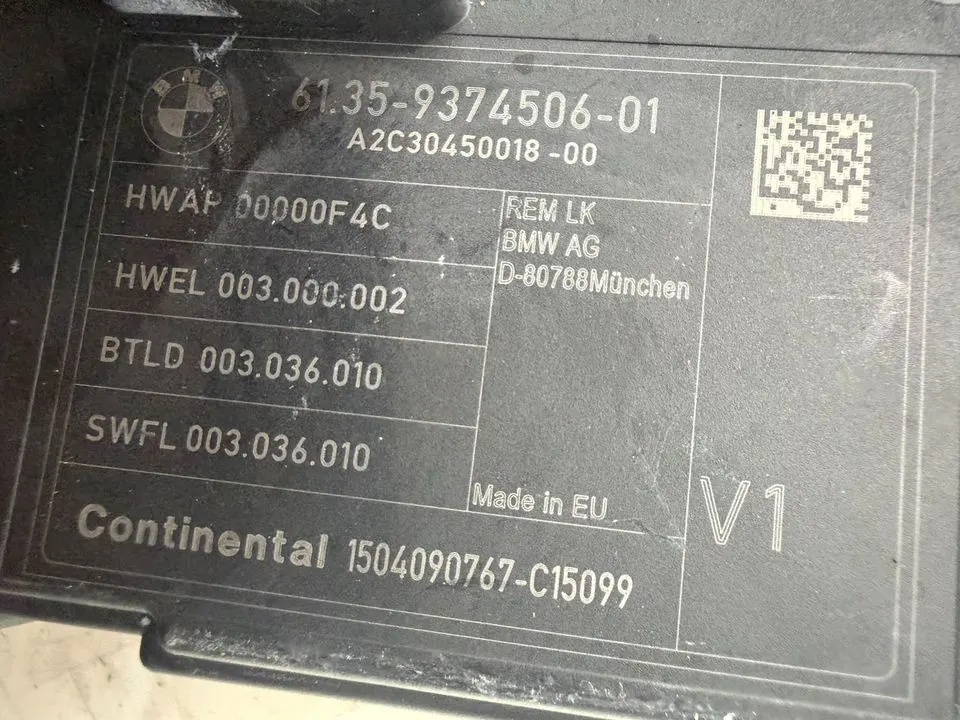 BMW 1er 3er F20 F30 REM Komfort Steuergerät Modul Hinten 9374506 – Bild 4
