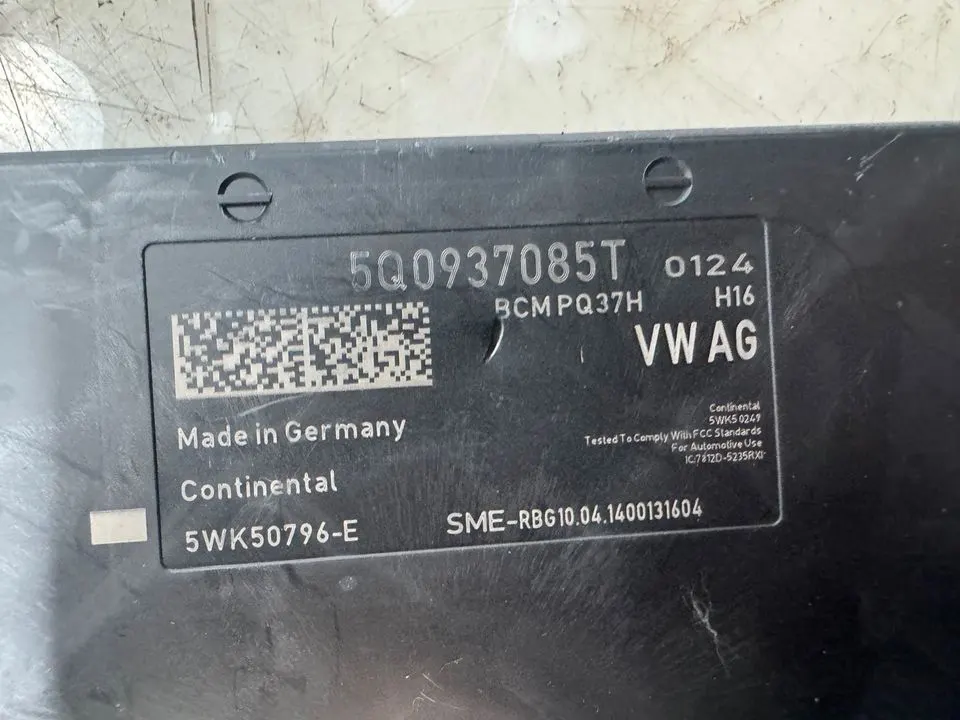 VW Golf 7 VII BCM Komfort Bordnetz Steuergerät Modul 5Q0937085T – Bild 5