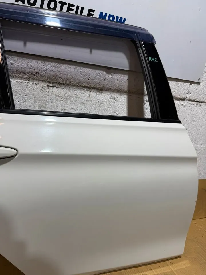 BMW 3er F31 Touring Tür Hinten Rechts Komplett 300 ALPINWEISS – Bild 3