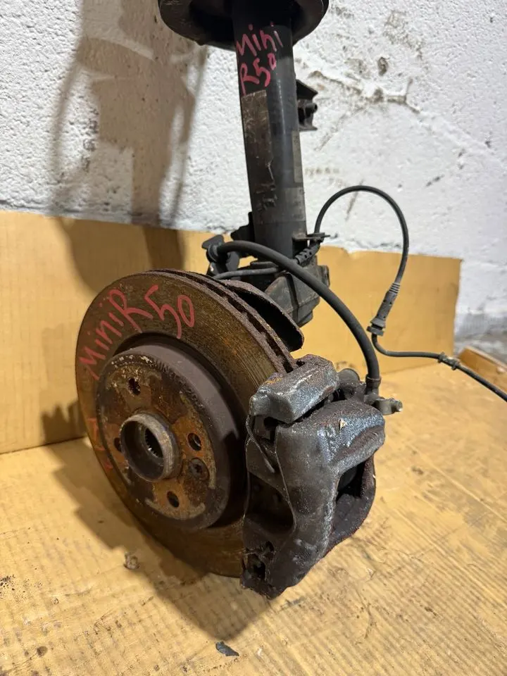 Mini R50 R52 R53 Achsschenkel Radnabe Stoßdämpfer Federbein Vorne – Bild 5