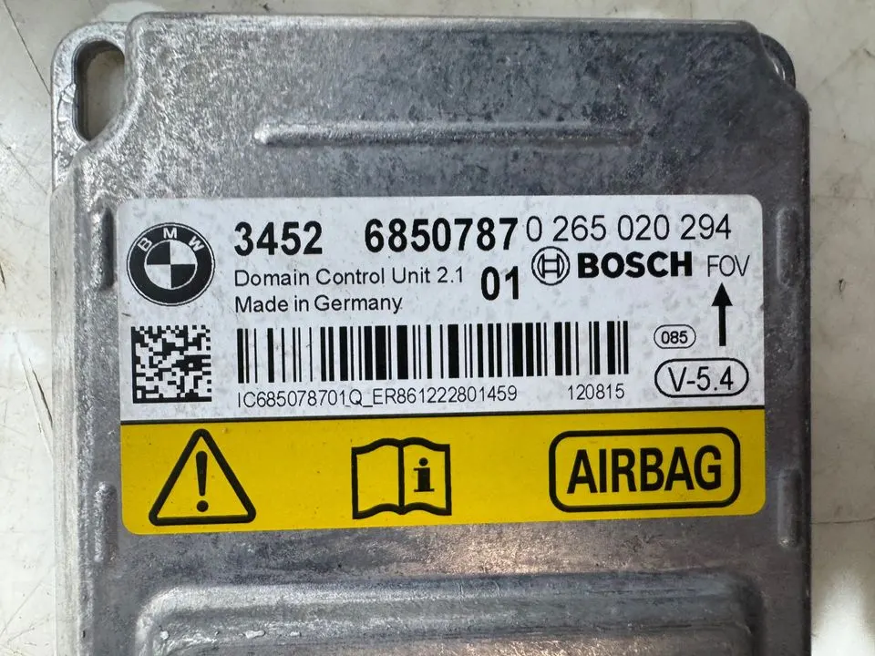 BMW 5er F10 F11 Airbag SRS Steuergerät Airbagmodul 6850787 – Bild 6