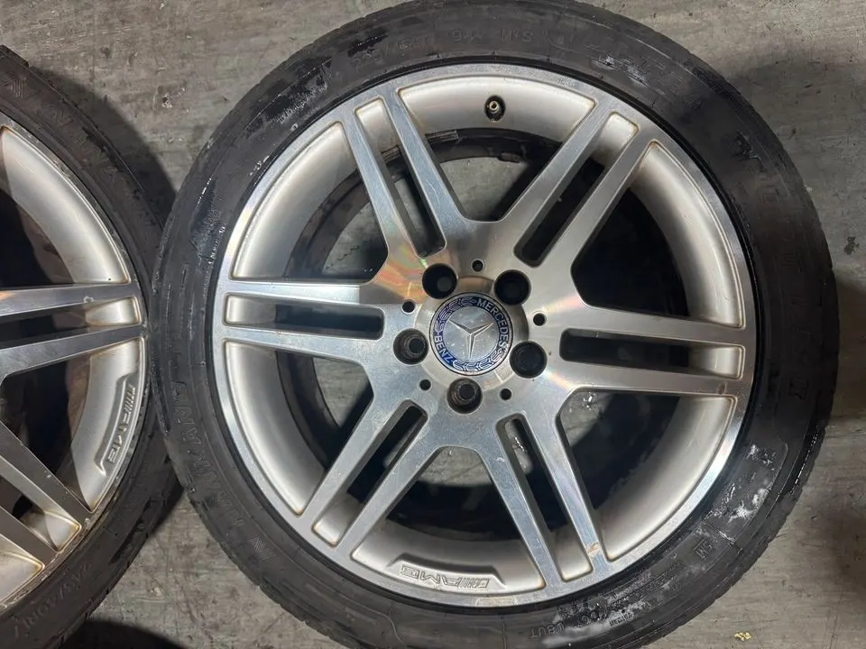 Mercedes W204 W212 17 Zoll AMG Felgen Reifen A2044014502 – Bild 6