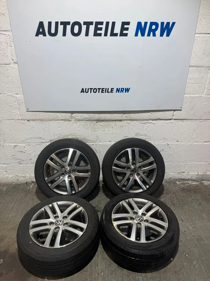 VW Golf 5 V 6 VI 16 Zoll Felgen ET50 Alufelgen Reifen 1K0601025BM – Bild 1