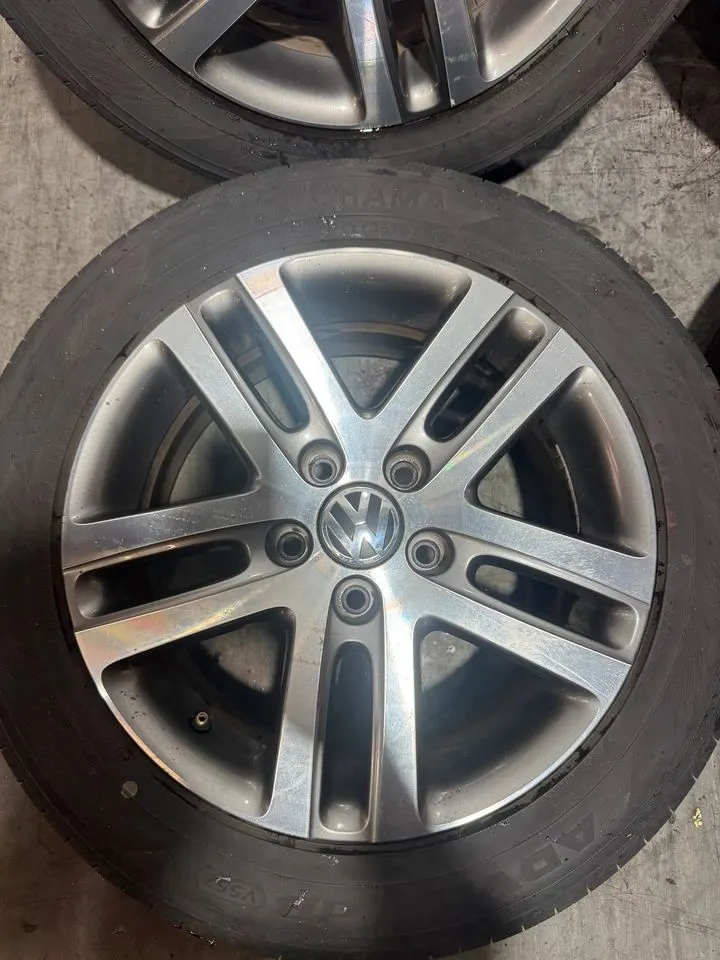VW Golf 5 V 6 VI 16 Zoll Felgen ET50 Alufelgen Reifen 1K0601025BM – Bild 3