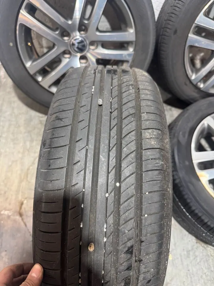VW Golf 5 V 6 VI 16 Zoll Felgen ET50 Alufelgen Reifen 1K0601025BM – Bild 4