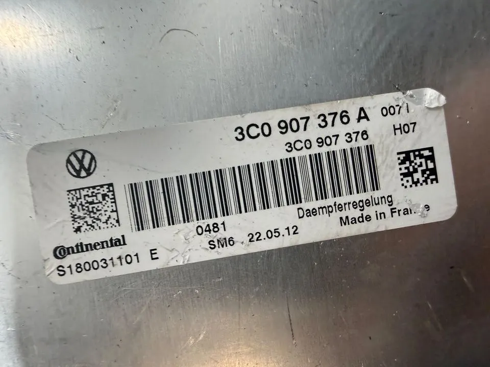 VW Passat CC Steuergerät Fahrwerk Dämpferregelung 3C0907376A – Bild 5