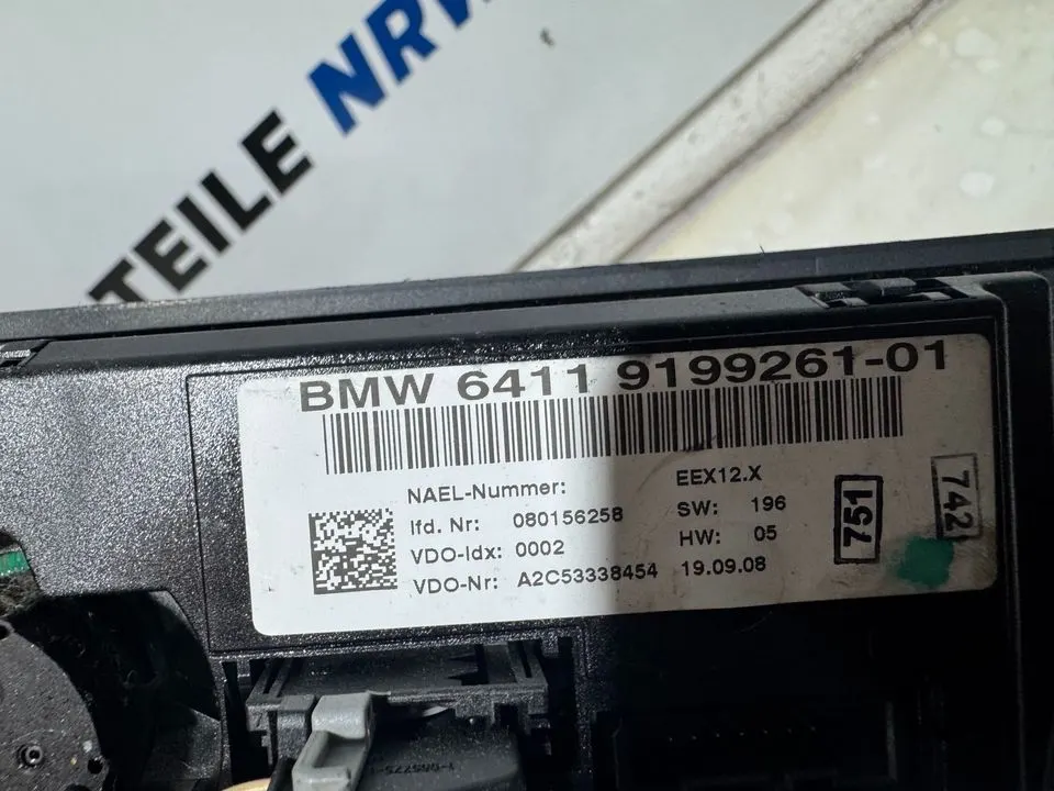 BMW 1er 3er E87 E81 E90 E92 Klimabedienteil Bedienteil 9199261 – Bild 8