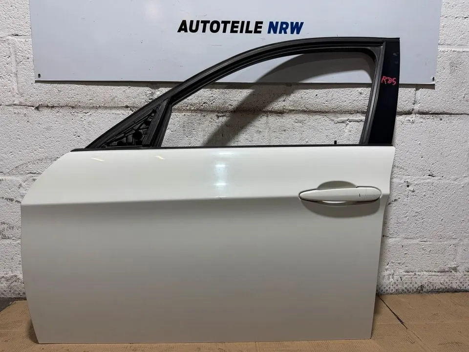 BMW 3er E90 E91 Fahrertür Tür Vorne Links Komplett 300 ALPINWEISS – Bild 2