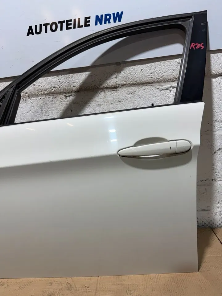 BMW 3er E90 E91 Fahrertür Tür Vorne Links Komplett 300 ALPINWEISS – Bild 5
