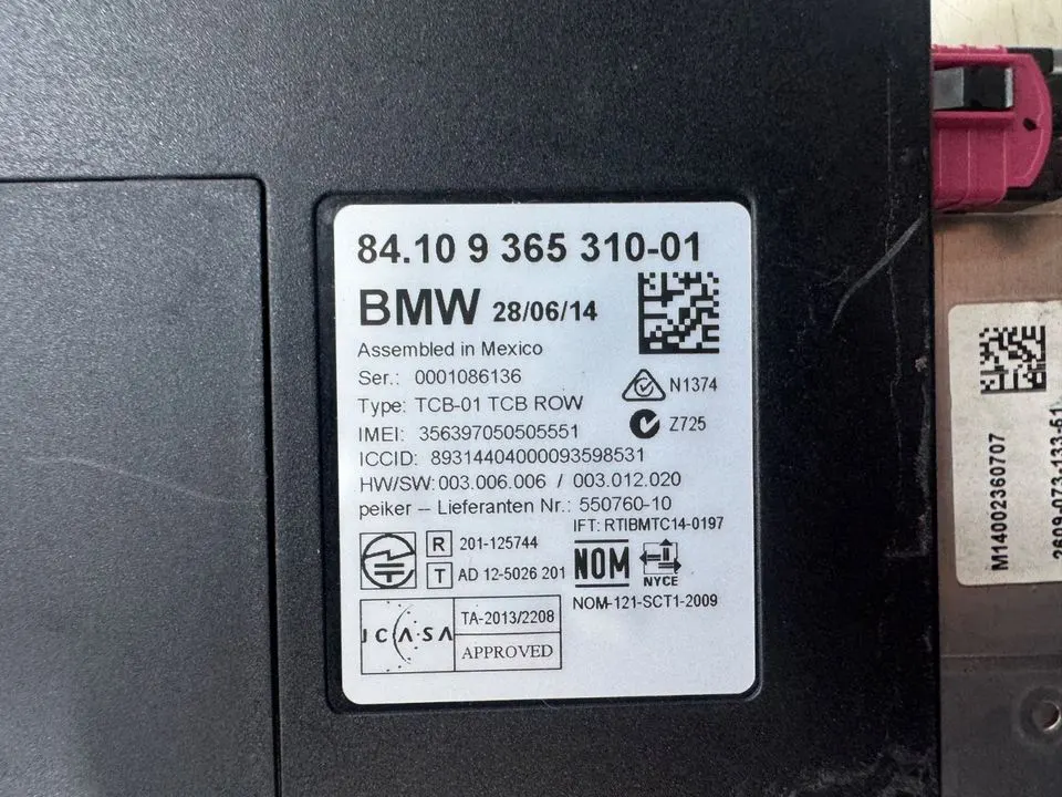 BMW 3er F30 F31 F34 Phone Bluetooth Modul Steuergerät 9365310 – Bild 6