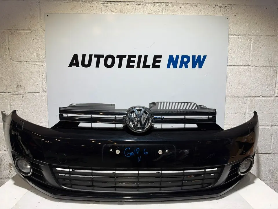 VW Golf 6 VI Stoßstange Stoßfänger Schürze Vorne Komplett LC9X – Bild 1