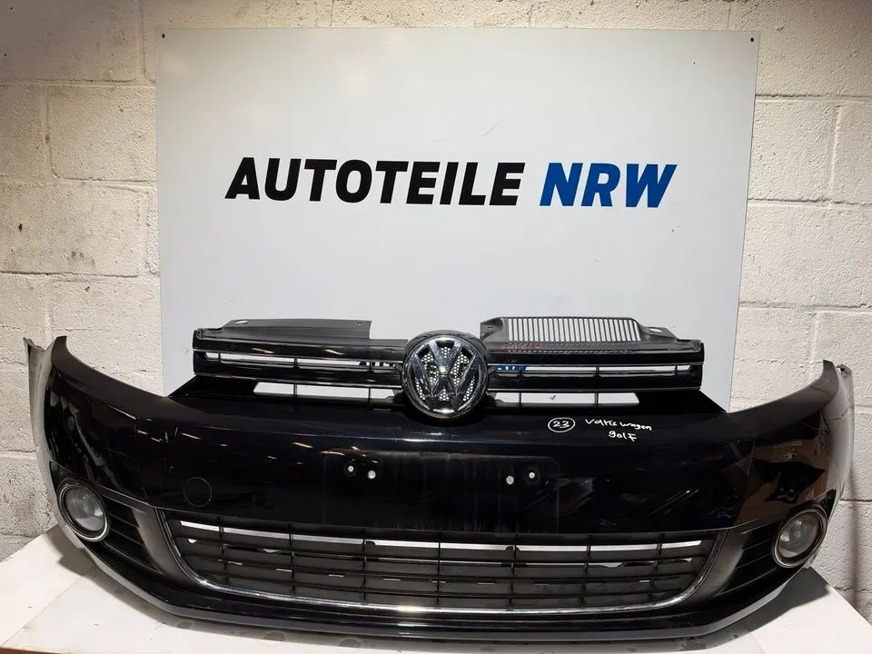 VW Golf 6 VI Stoßstange Stoßfänger Schürze Vorne Komplett LC9X – Bild 1