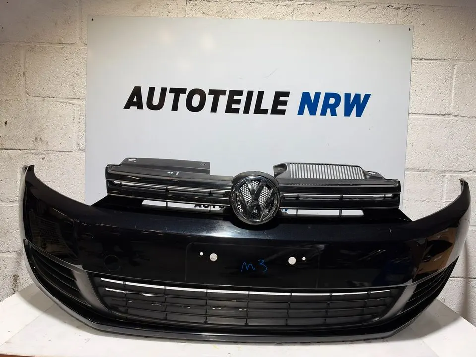 VW Golf 6 VI Stoßstange Stoßfänger Schürze Vorne Komplett LC9X – Bild 1